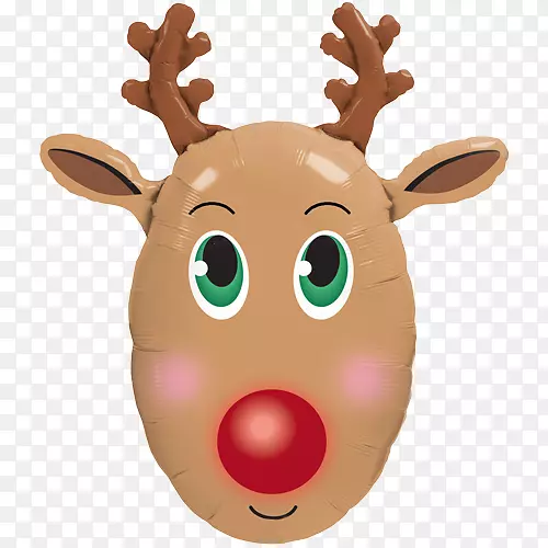 鲁道夫驯鹿圣诞老人气球圣诞驯鹿