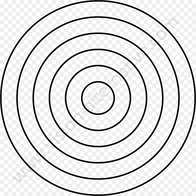 圆同心物体点视觉感知角圆