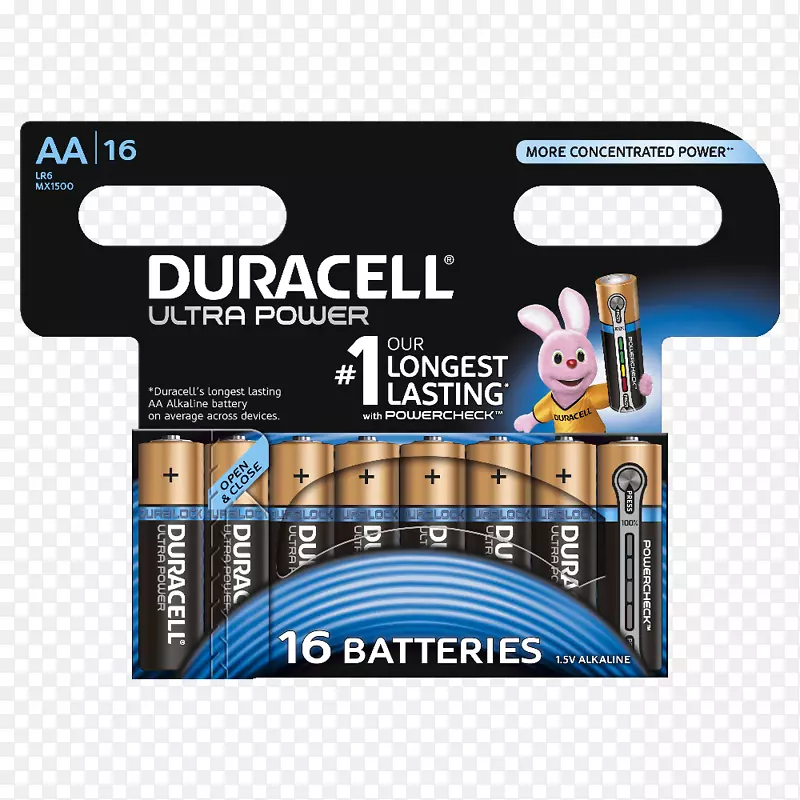 AA电池Duracell碱性电池充电器卡PSD