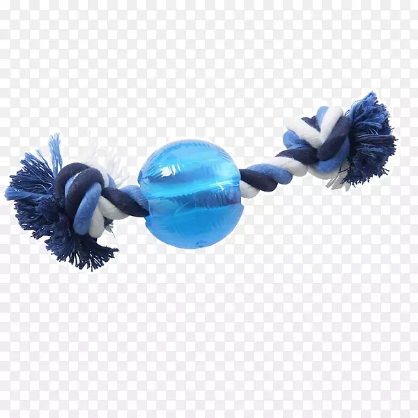 狗玩具，球绳，蓝狗