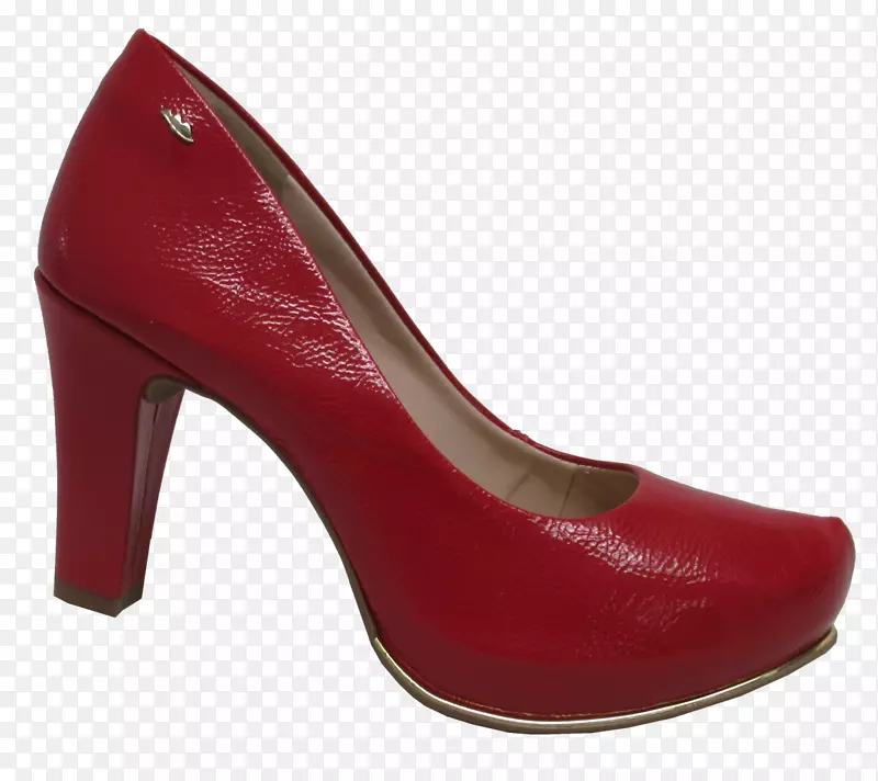 红色高跟鞋庭院鞋革-女性