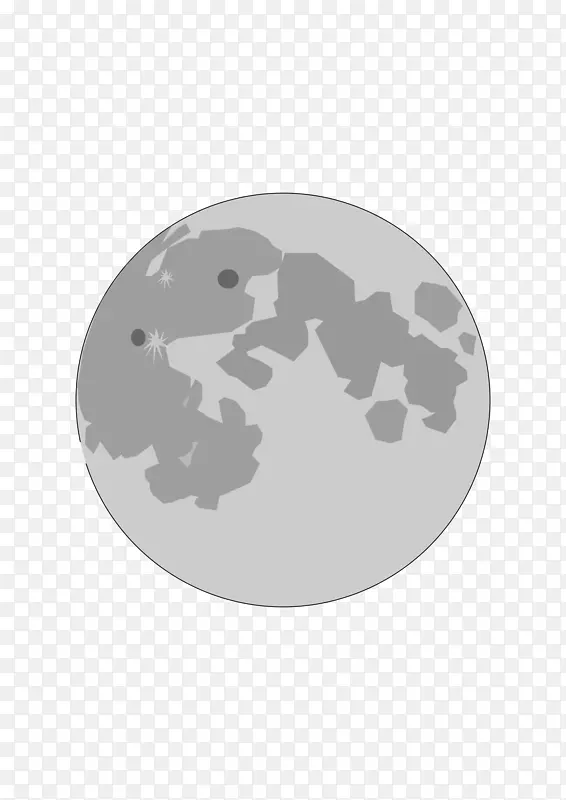 灰色字体-苍白的月亮