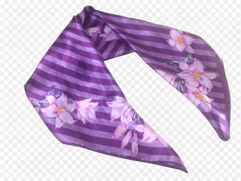 围巾紫丁香丝绸服装.紫罗兰