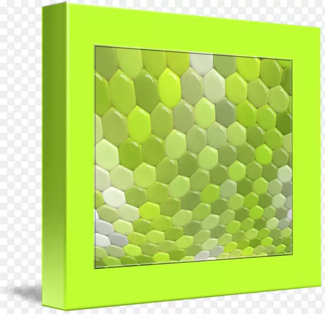 画框绿色图案设计