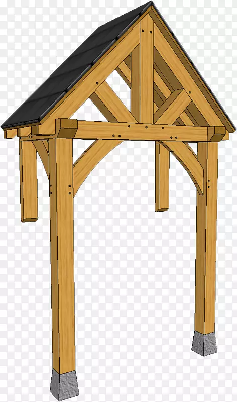特大柱桁架木结构棚.木材