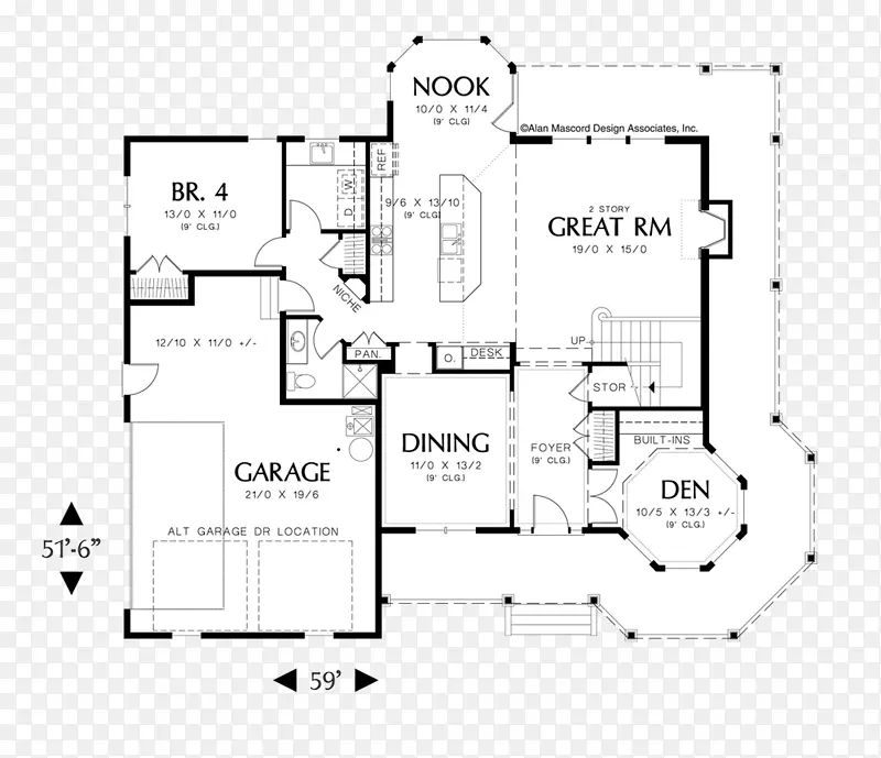 维多利亚式房屋平面图