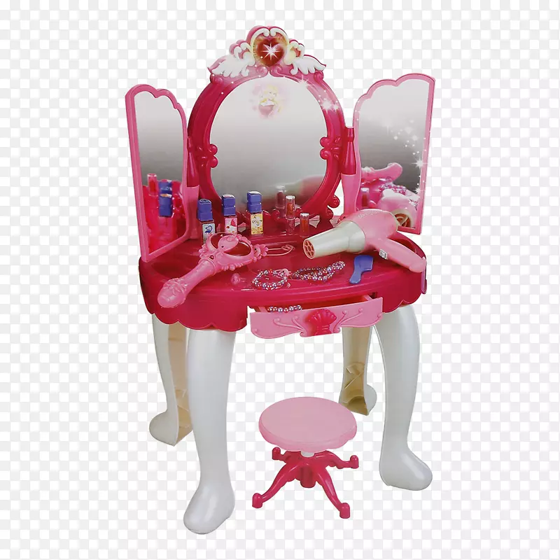 洋娃娃，轻巧，低矮的桌子，镜子-娃娃