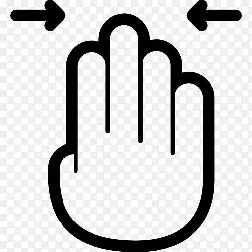 手势电脑图标手指手箭头