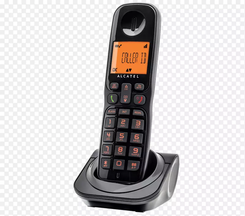 特色电话无绳电话阿尔卡特移动电话连接阿尔卡特西格玛260-黑色电话