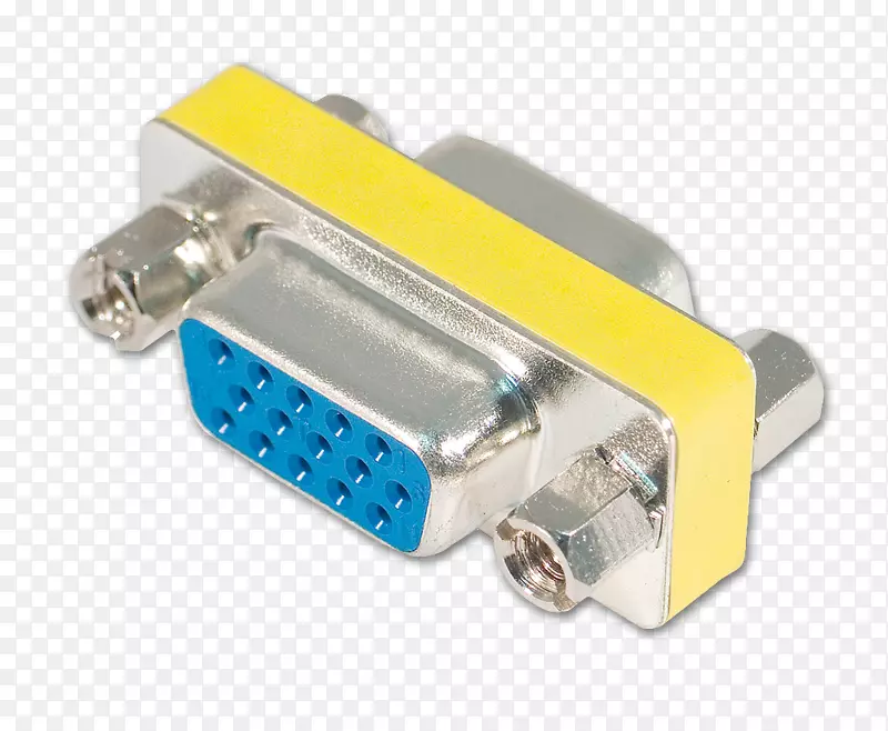 VGA连接器d-微型性别转换适配器电缆
