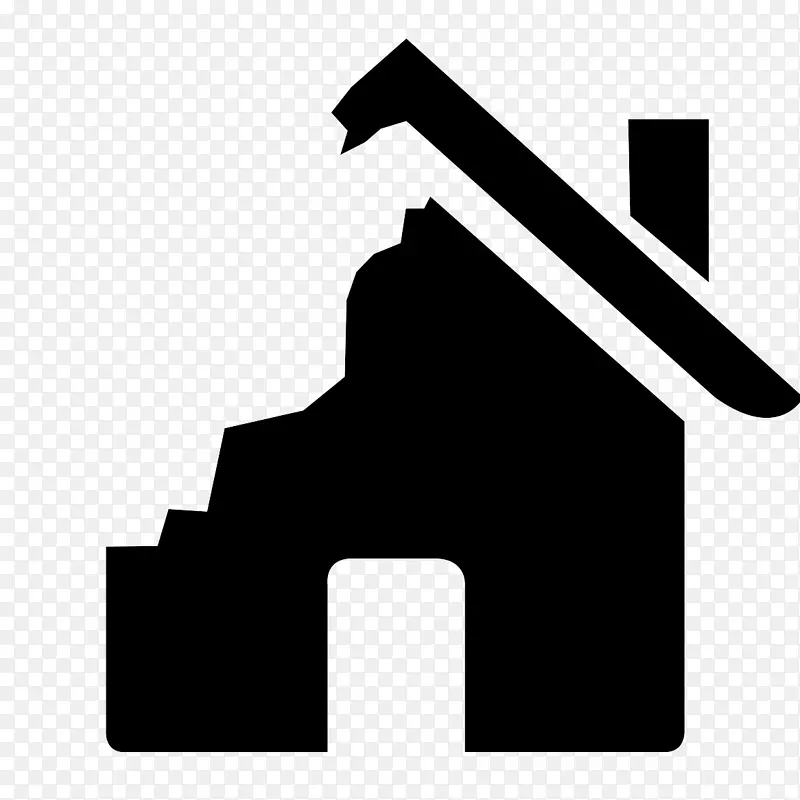 电脑图标符号文件剪辑艺术被摧毁的建筑物
