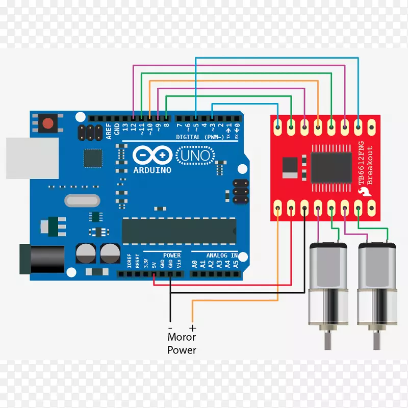 Arduino Flex传感器微控制器电子电路