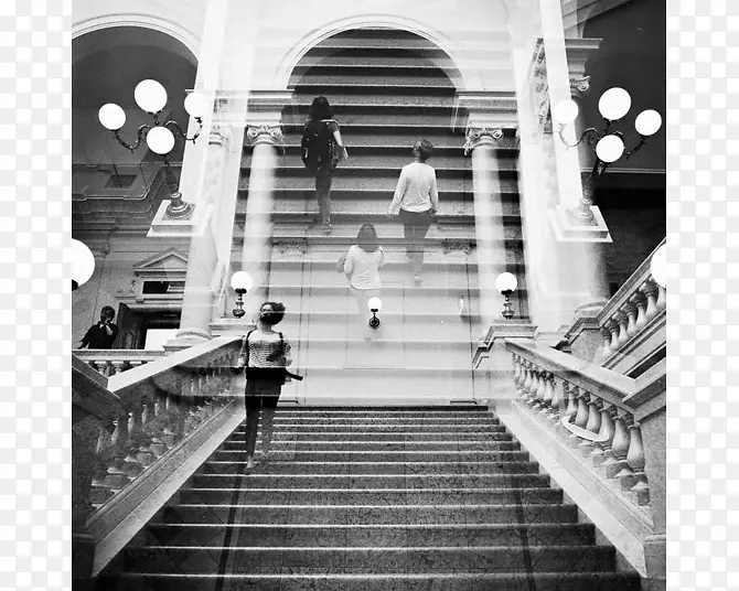 建筑立面摄影楼梯-生活在莱比锡
