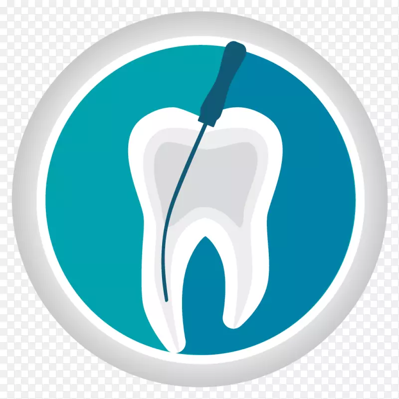 牙髓治疗牙齿牙科学标志服装.牙髓