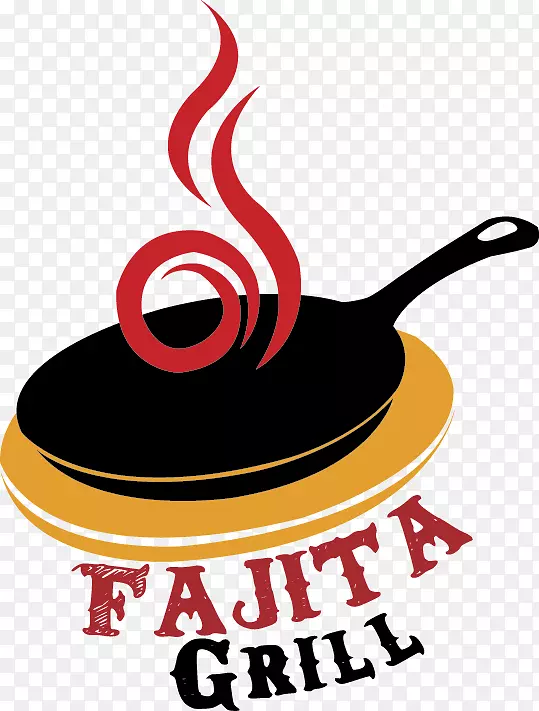 法吉塔墨西哥美食烧烤标志剪贴画-烧烤