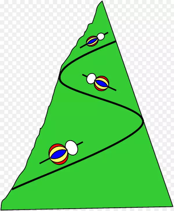三角形绿点剪纸艺术.三角形