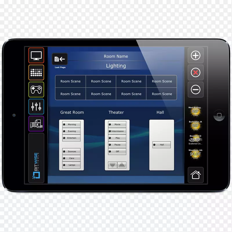 卢特恩电子公司照明控制系统图形用户界面家庭自动化工具包-tridium公司
