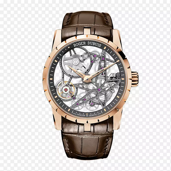 罗杰杜比斯骨架手表自动手表珠宝手表