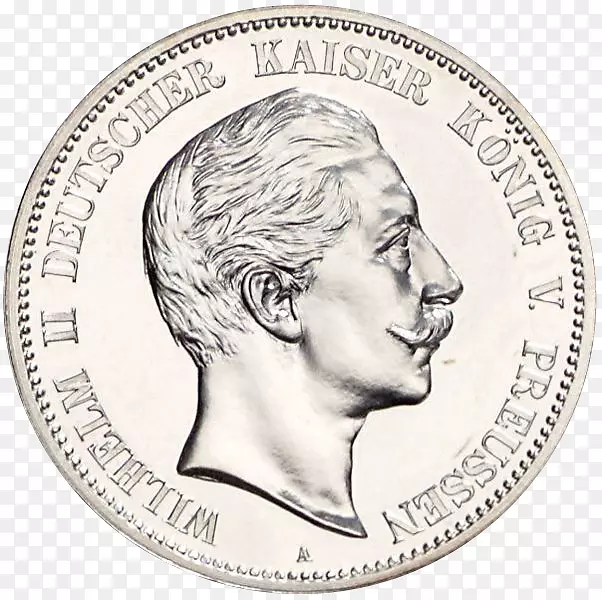 普鲁士钱币王国-马克-银字体-硬币