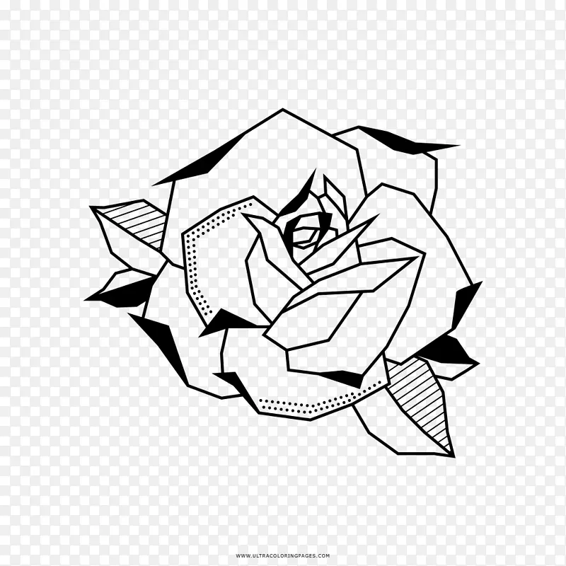 黑白画怀疑玫瑰