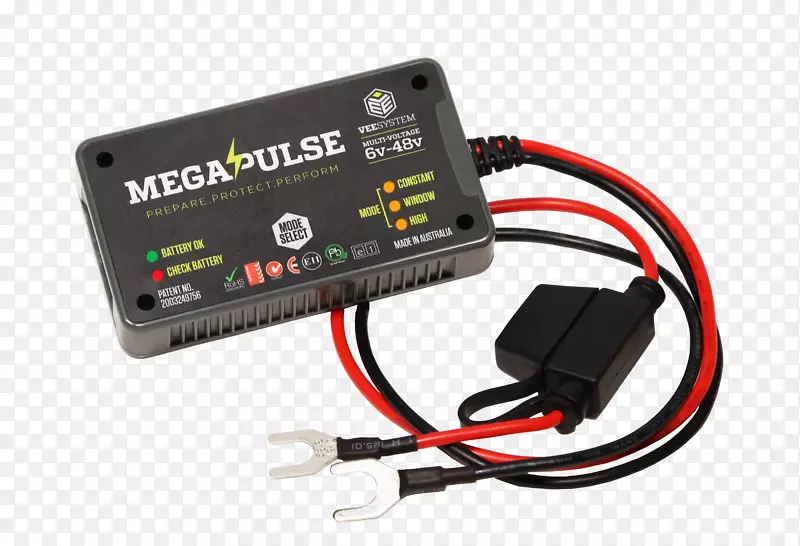 蓄电池充电器，电动电池，电子产品，Megapulse公司，适配器-汽车电池