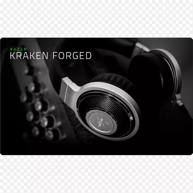 耳机金属Razer kraken锻造Razer公司。-耳机