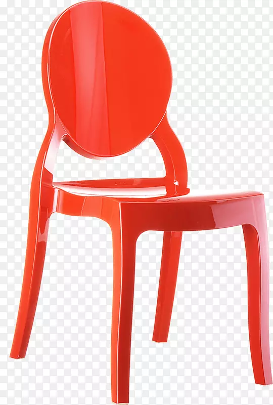 椅子塑料红色家具桌椅