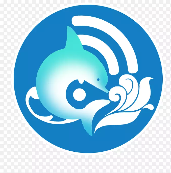 海豚鱼微软蓝色标志剪贴画-海豚