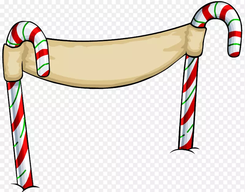 糖果手杖圣诞派对礼品剪贴画-圣诞节