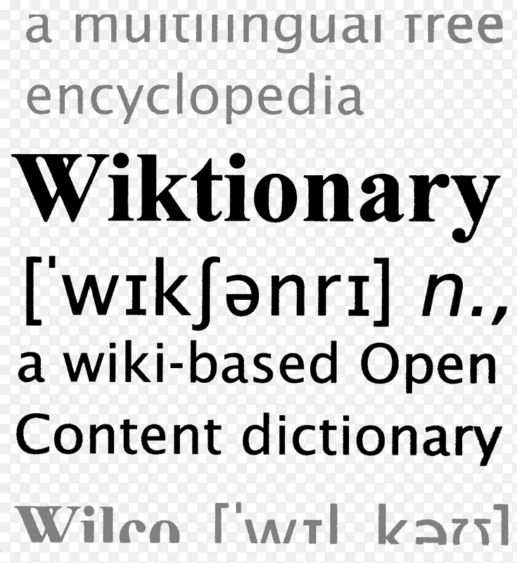 维基词典定义辞典维基媒体基金会-单词