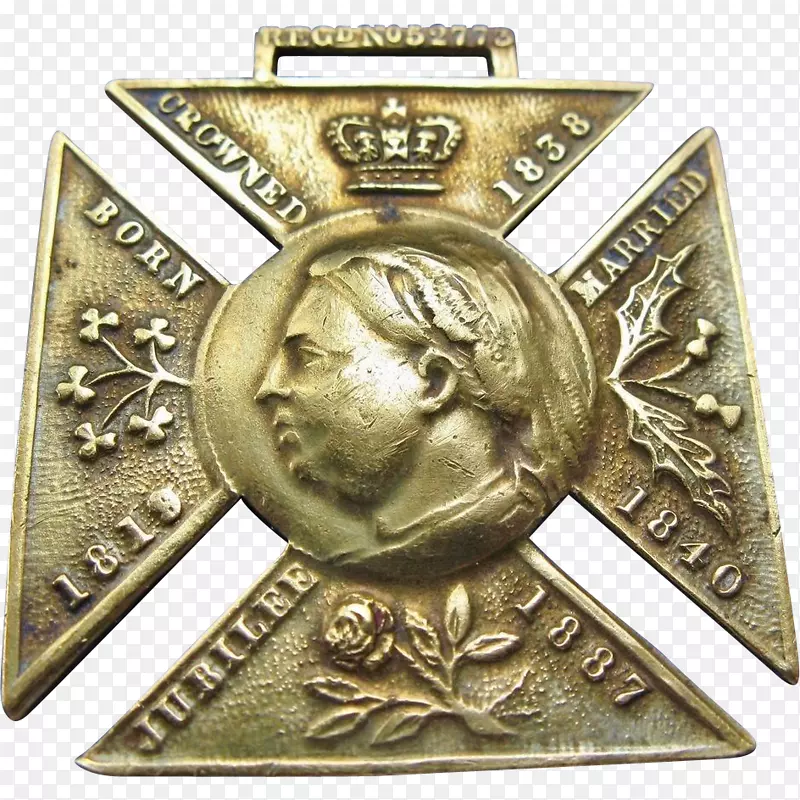 维多利亚女王金婚纪念章钻石纪念章-奖章