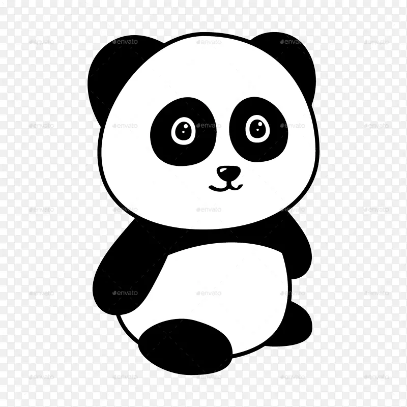 大熊猫卡通剪辑艺术熊