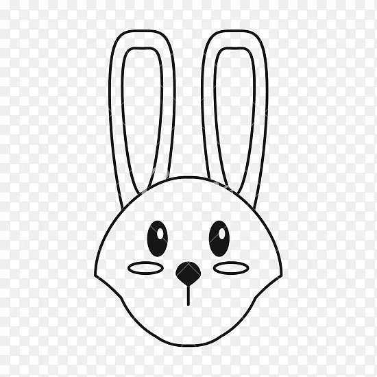 国内兔子复活节兔子电脑图标剪贴画-兔子