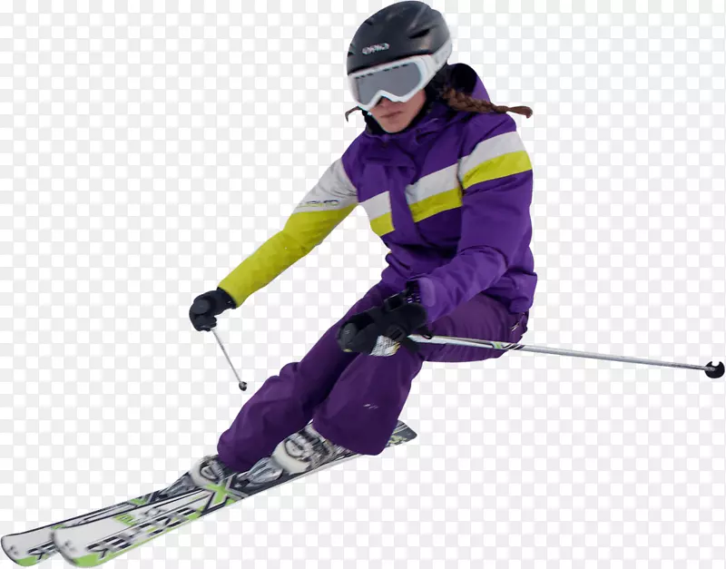 滑雪和滑雪板头盔滑雪交叉高山滑雪包扎.滑雪