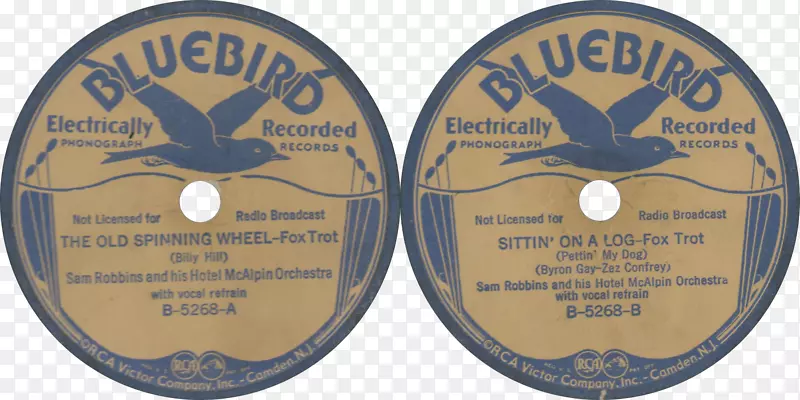 蓝鸟记录留声机录音和复制78 rpm Decca-zez confrey
