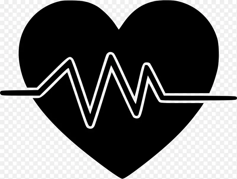 心率脉冲计算机图标-心脏