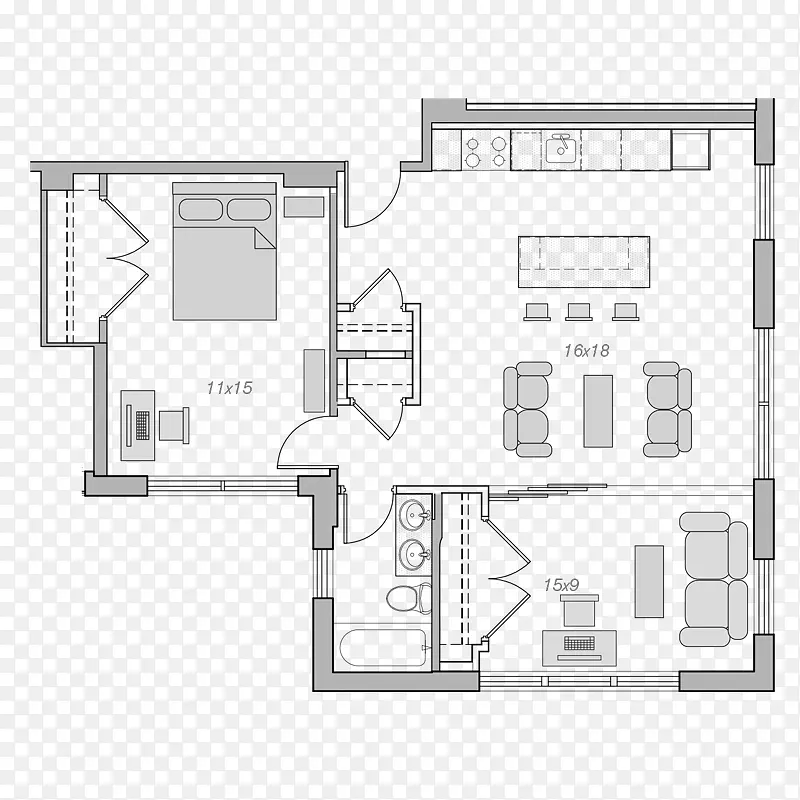 平面图建筑房屋