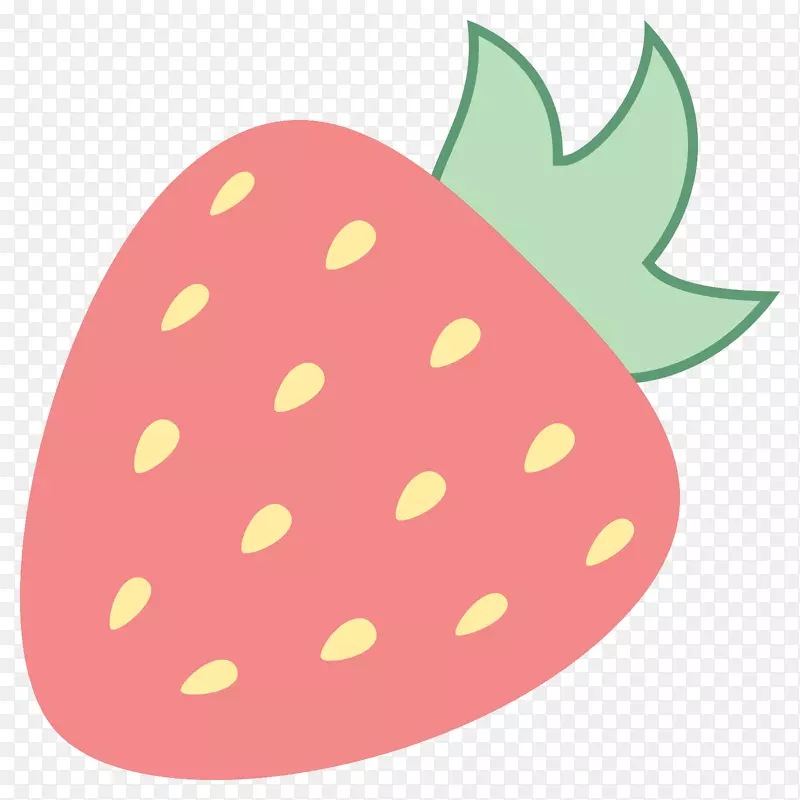 草莓芝士蛋糕果汁剪贴画-草莓