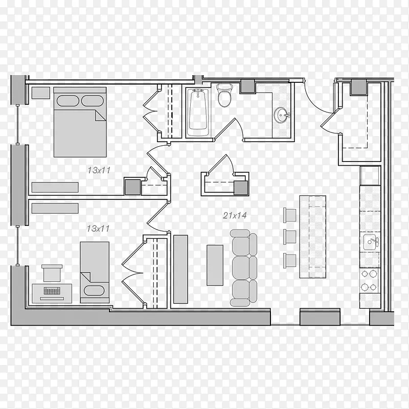 建筑平面图立面住宅区.设计