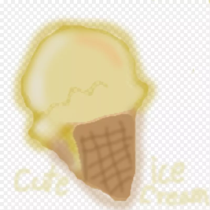 冰淇淋圆锥形风味下颚-可爱的冰淇淋