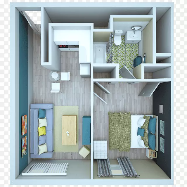 Vue at 3室内设计服务家庭住宅公寓-俯瞰厕所