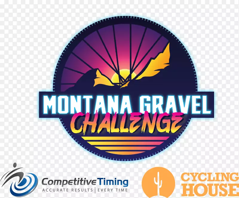 蒙大拿州砾石竞争性计时标志品牌-落基山标志