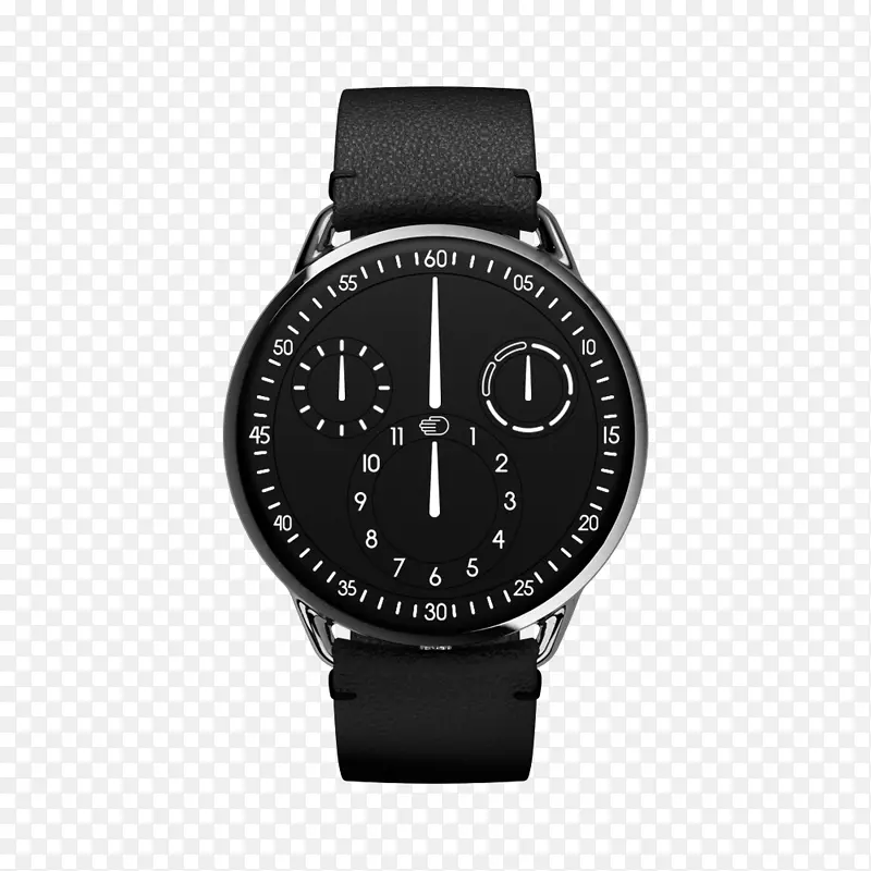 Amazon.com观看Armani计时表皮革手表