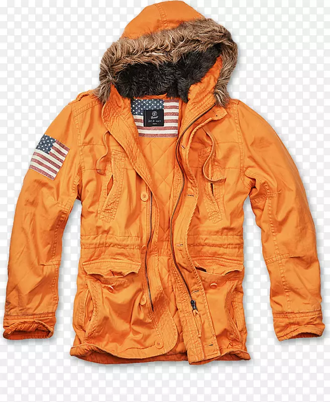 皮卡m-1965野战夹克橙色外套