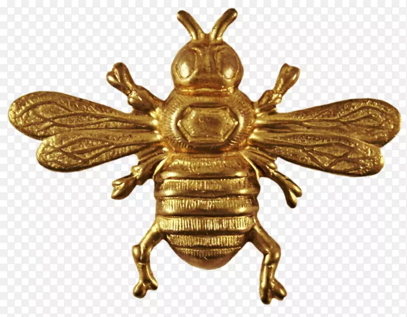 蜜蜂黄金魅力和吊坠首饰.黄金悬挂