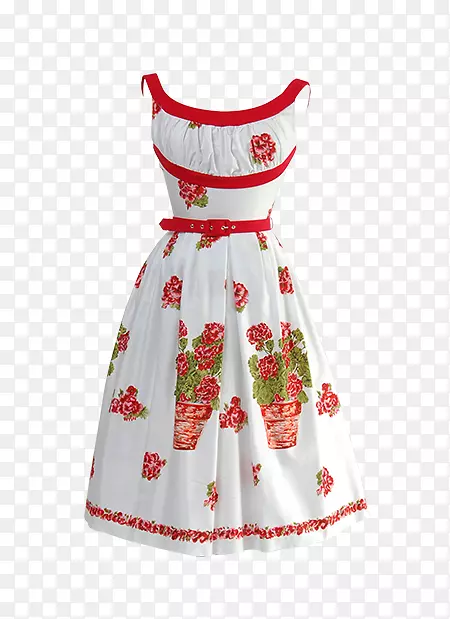 旧式服装服饰复古风格时尚-花式连衣裙