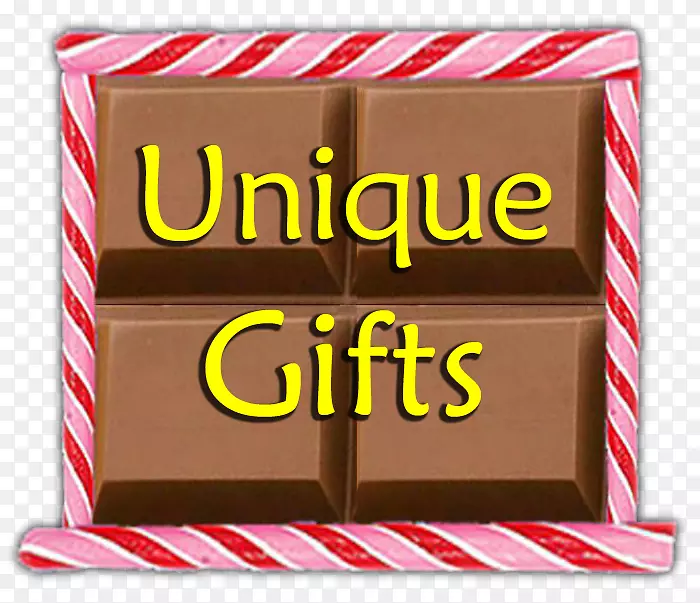 巧克力条长方形字体-有趣的礼物