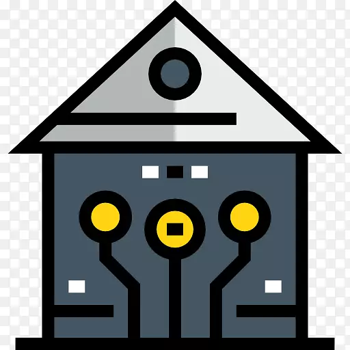 线角剪贴画-智能家居