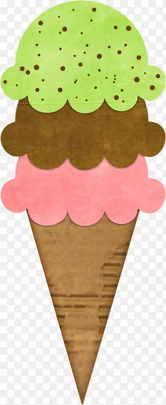 冰淇淋圆锥形动画-冰淇淋夏季
