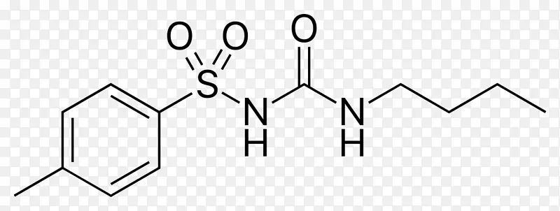 托布丁酰胺钠化学结构药物物理结构